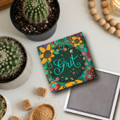 Grit Bumblebee Herzklopfen Blütenspinne Magnet