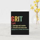 Grit Definition Motivation Karte (Gelbe Blume)