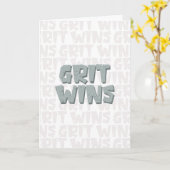 Grit gewinnt Nurse Abschluss Celebration Karte (Gelbe Blume)