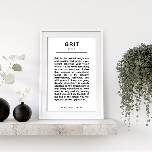 GRIT Poster - Ein Manifest für ein widerstandsfähi