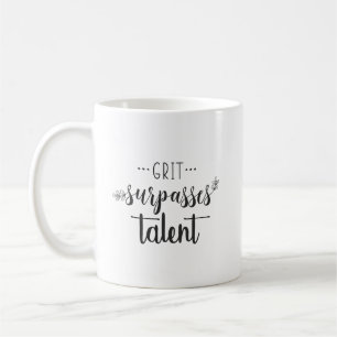 Grit vs Talent - Motivierend Erfolgsspiel Kaffeetasse