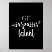 Grit vs Talent - Motivierend Erfolgsspiel Poster (Vorne)
