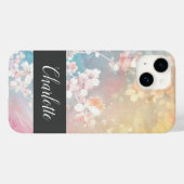 Gritty Bloom Grunge Custom Phone Case (Rückseite (Horizontal))