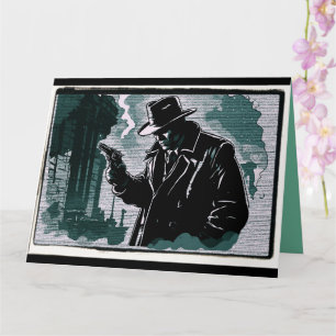 Gritty City Urban Detective 1940er Jahre Vintage-S Karte