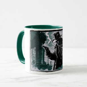 Gritty City Urban Detektiv im Vintage-Stil der 194 Tasse