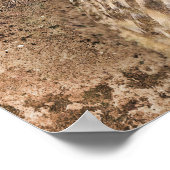 Gritty Eagle Owl Poster (Ecke)