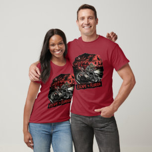 Gritty Escape to Florida Film Noir T-Shirt