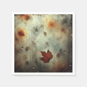 Gritty Fall Steamy Window Glass Découpage Napkins Serviette (Vorderseite)
