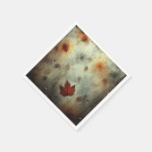 Gritty Fall Steamy Window Glass Découpage Napkins Serviette (Ecke)