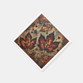 Gritty Fall Verfall Blätter Découpage Napkins Serviette (Ecke)