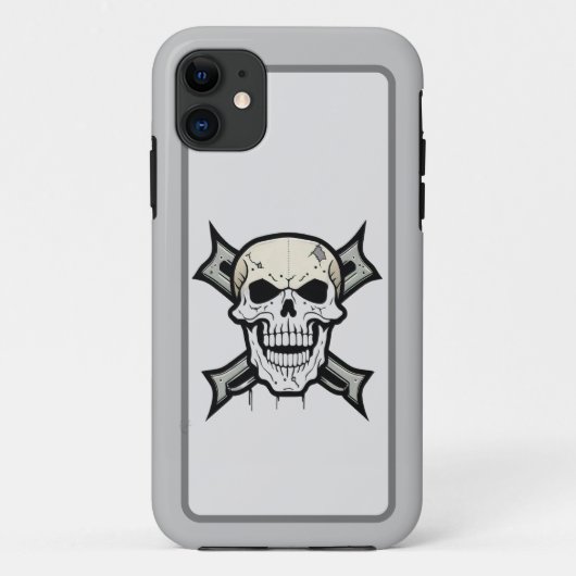 "Gritty Graphics: Bold Skull Design" Case-Mate iPhone Hülle (Rückseite)