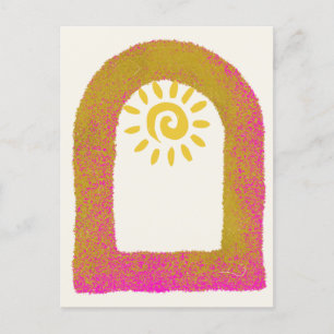 Gritty Holed Postcard Postkarte