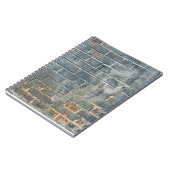 Gritty Messy Brick Wall  Notizblock (Linke Seite)