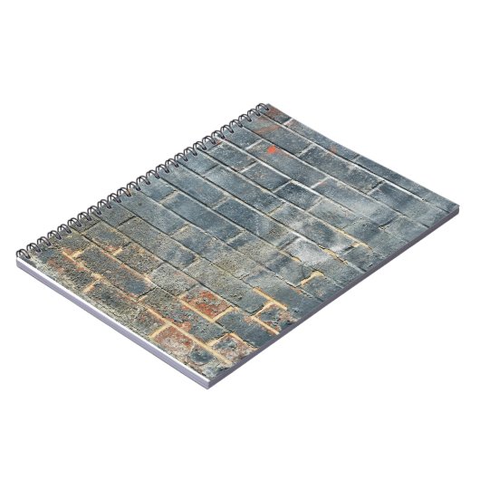 Gritty Messy Brick Wall  Notizblock (Linke Seite)