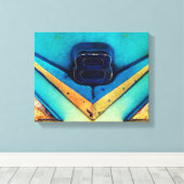 Gritty V8 Big oder Small Block Motor Leinwanddruck (Insitu (Holzboden))