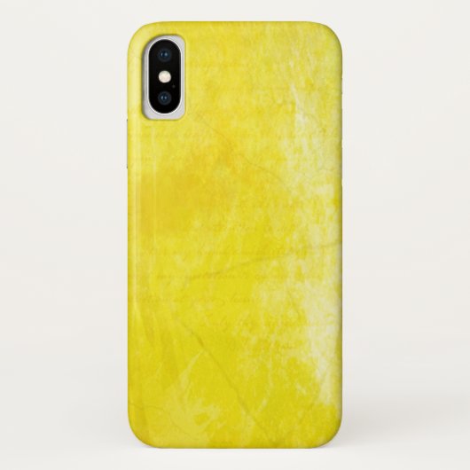 Gritty Yellow Watercolor Case-Mate iPhone Hülle (Rückseite)