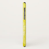Gritty Yellow Watercolor Case-Mate iPhone Hülle (Hinten/Links)