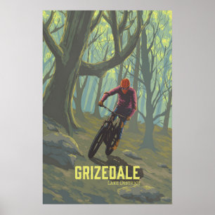 Grizedale Mountainbike-Reiseplakat Poster
