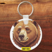 Grizlly Bär. Honigheiser Schlüsselanhänger (Vorderseite)