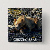 GRIZLY BEAR ART BUTTON (Vorderseite)