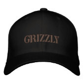 GRIZLY BEAR BESTICKTE BASEBALLKAPPE (Vorderseite)