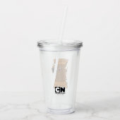 Grizz - Musik ist das, was Gefühle hören Acryltrinkbecher (Rückseite)