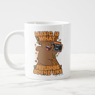Grizz - Musik ist das, was Gefühle hören Jumbo-Tasse