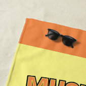 Grizz - Musik ist das, was Gefühle hören Strandtuch (Beispiel)