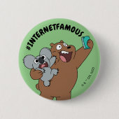 Grizz & Nom Nom - #InternetBerühmt Button (Vorderseite)