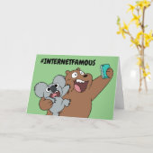 Grizz & Nom Nom - #InternetBerühmt Karte (Gelbe Blume)