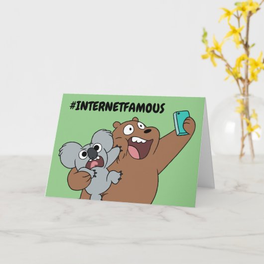 Grizz & Nom Nom - #InternetBerühmt Karte (Gelbe Blume)