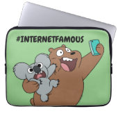 Grizz & Nom Nom - #InternetBerühmt Laptopschutzhülle (Vorderseite)