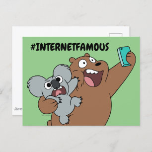 Grizz & Nom Nom - #InternetBerühmt Postkarte