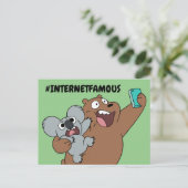 Grizz & Nom Nom - #InternetBerühmt Postkarte (Stehend Vorderseite)