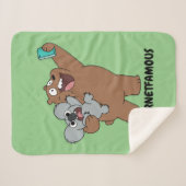 Grizz & Nom Nom - #InternetBerühmt Sherpadecke (Vorderseite (Horizontal))