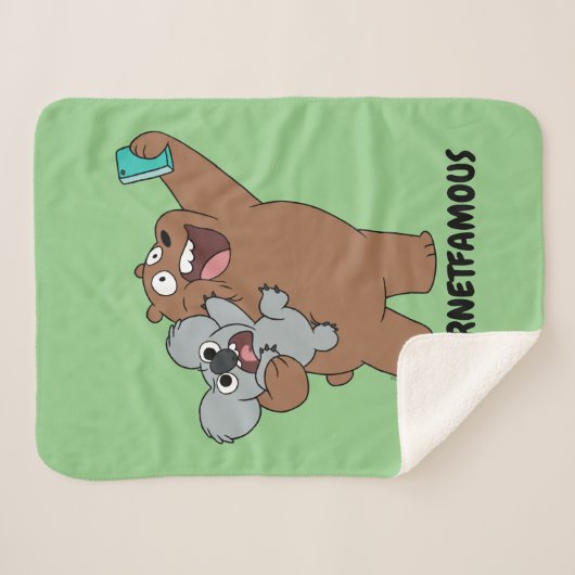 Grizz & Nom Nom - #InternetBerühmt Sherpadecke (Vorderseite (Horizontal))