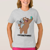 Grizz & Nom Nom - #InternetBerühmt T-Shirt (Vorderseite)