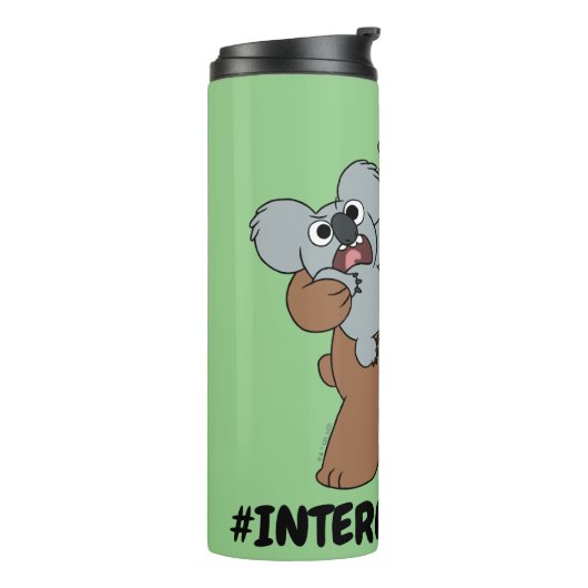 Grizz & Nom Nom - #InternetBerühmt Thermosbecher (Nach links gedreht)