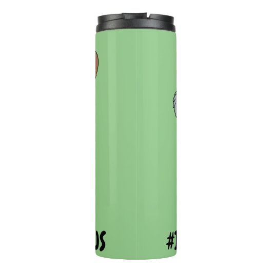 Grizz & Nom Nom - #InternetBerühmt Thermosbecher (Rückseite)