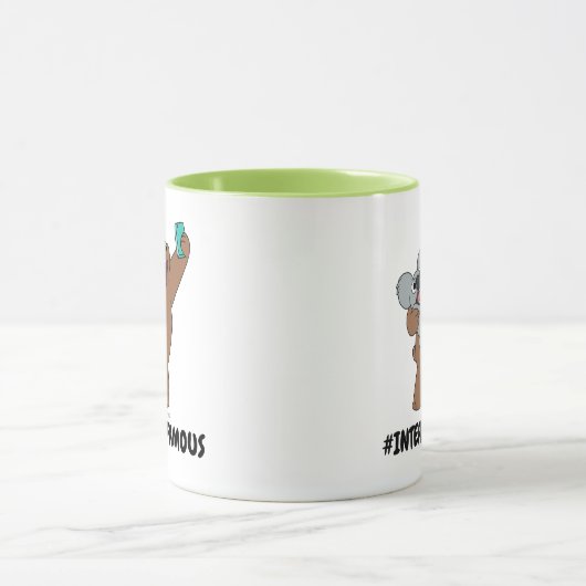 Grizz & Nom Nom - #InternetFamous Tasse (Zentrum)