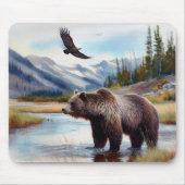 Grizzle Eagle Wildlife Mousepad (Vorne)