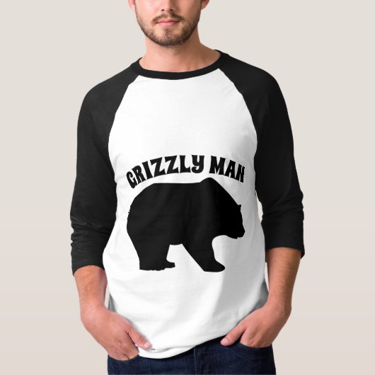 GRIZZLE MAN BEAR T - SHIRT (Vorderseite)