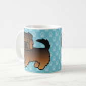 Grizzle Norfolk Terrier Kaffeetasse (Vorderseite Links)