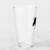 Grizzle-Silhouette mit benutzerdefiniertem Text Glas (Rechts)