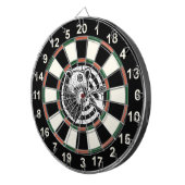 Grizzles Bären im Walddesign Dartscheibe (Vorderseite rechts)