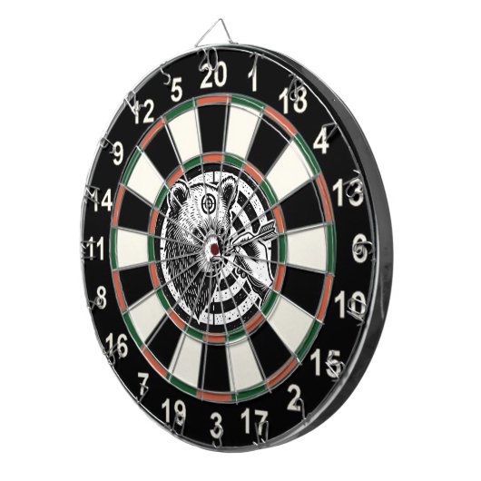 Grizzles Bären im Walddesign Dartscheibe (Vorderseite rechts)