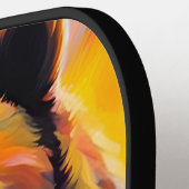 Grizzles Bären mit Nordlicht Pickleball Schläger (Linke Seite)