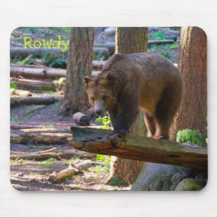Grizzles Bären Wildlife Lover Individuelle Name Mousepad