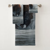 Grizzles Bärenfischen bei Wasserfällen Badhandtuch Set (Insitu)