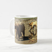 Grizzles Bears Wildlife Art Tasse (Vorderseite Links)
